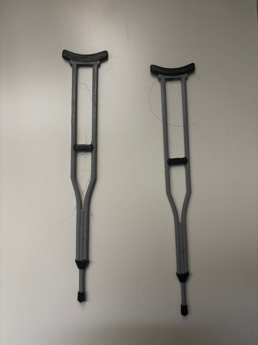 Crutches Figurine