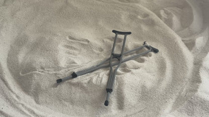 Crutches Figurine